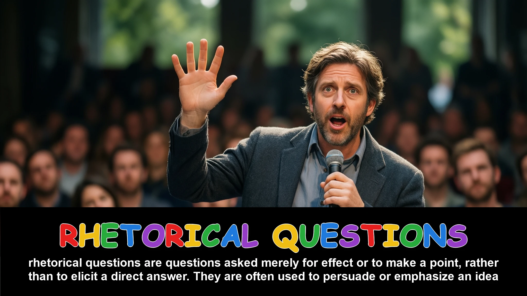 English Illustration for rhetorical questions